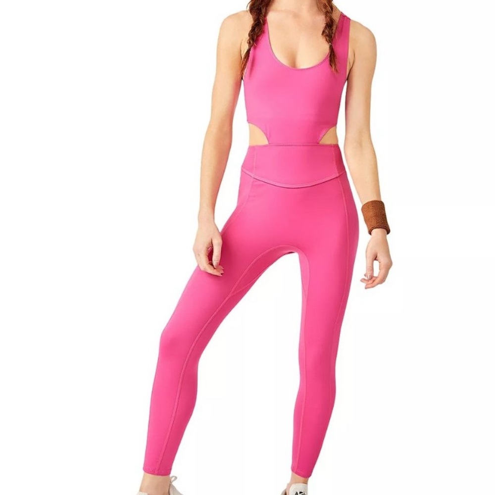 FREE PEOPLE FP MOVEMENT Back It Up Bodysuit One Piece